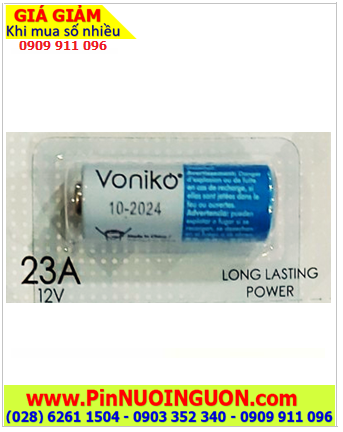Voniko A23 _Pin Remote 12v, Pin Remote 12v Alkaline Voniko A23 23AE 23A chính hãng